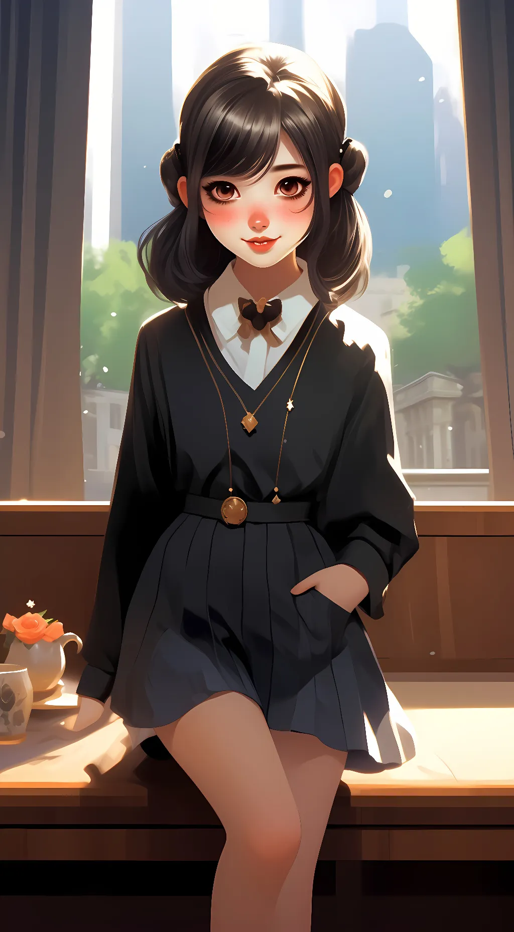 ai character: Saki background