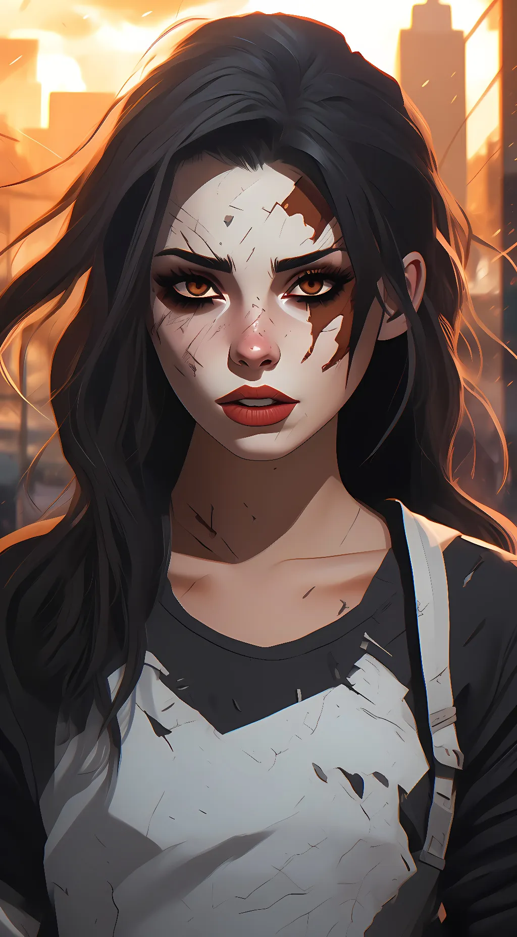 ai character: sky background