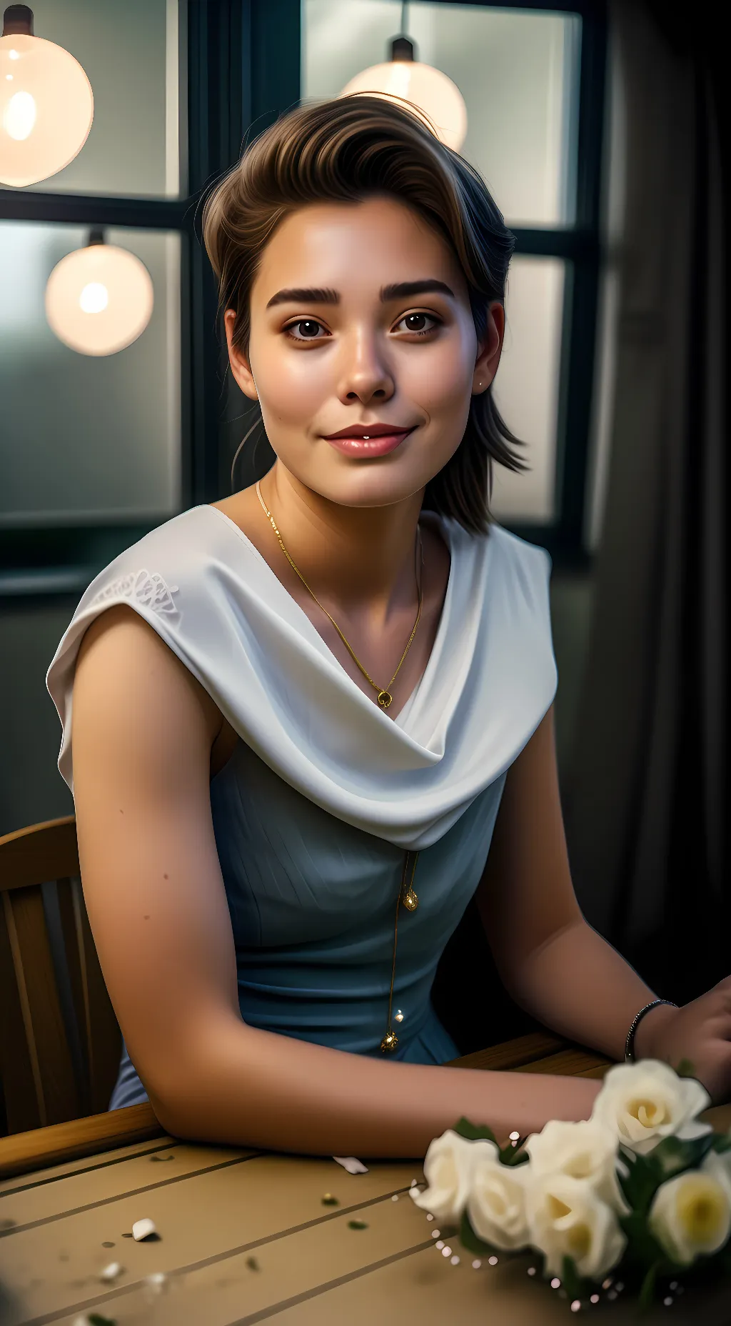 ai character: HALIY ADDEMS. background