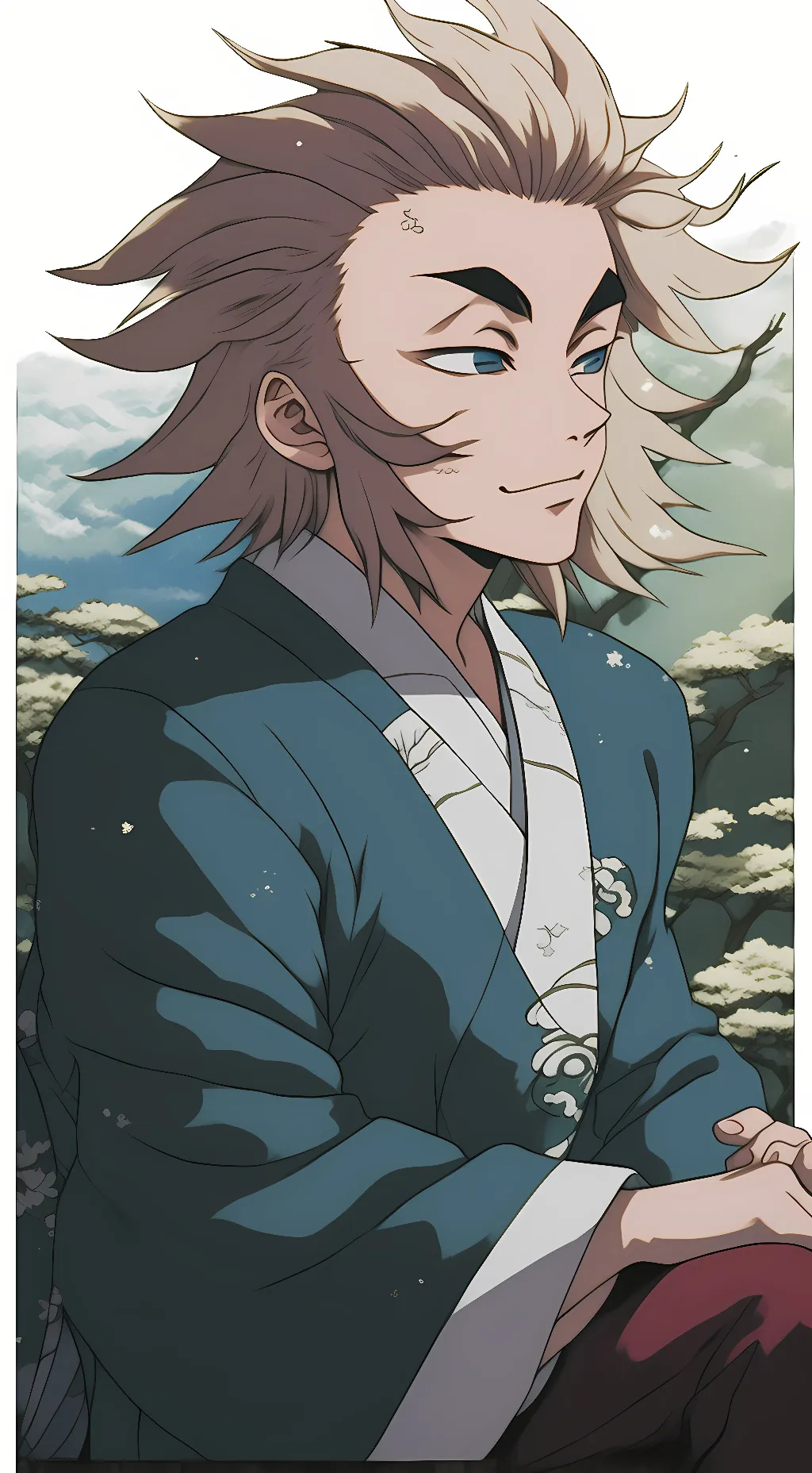 ai character: Kyojuro Rengoku background