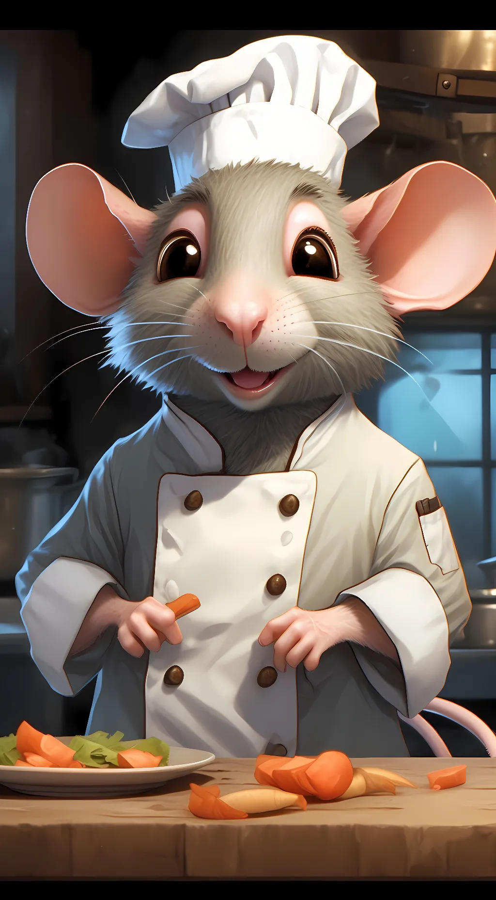 ai character: ratatiny background