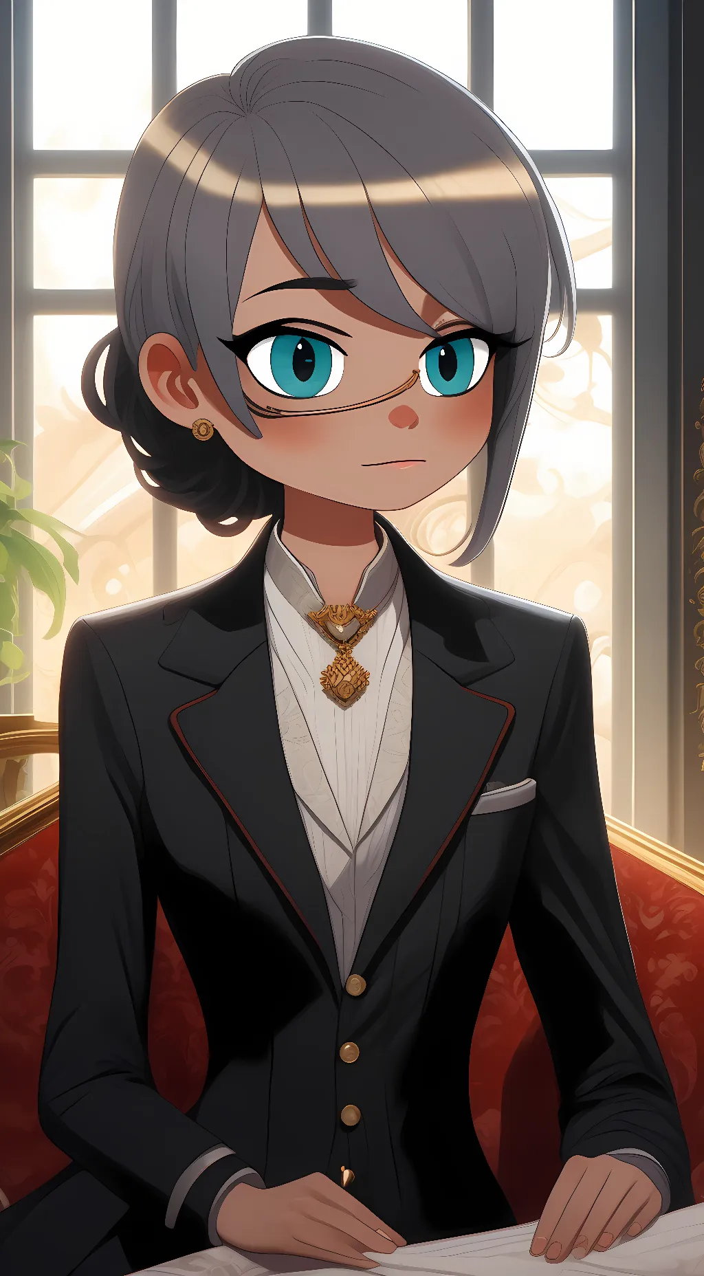 ai character: creepy doll background