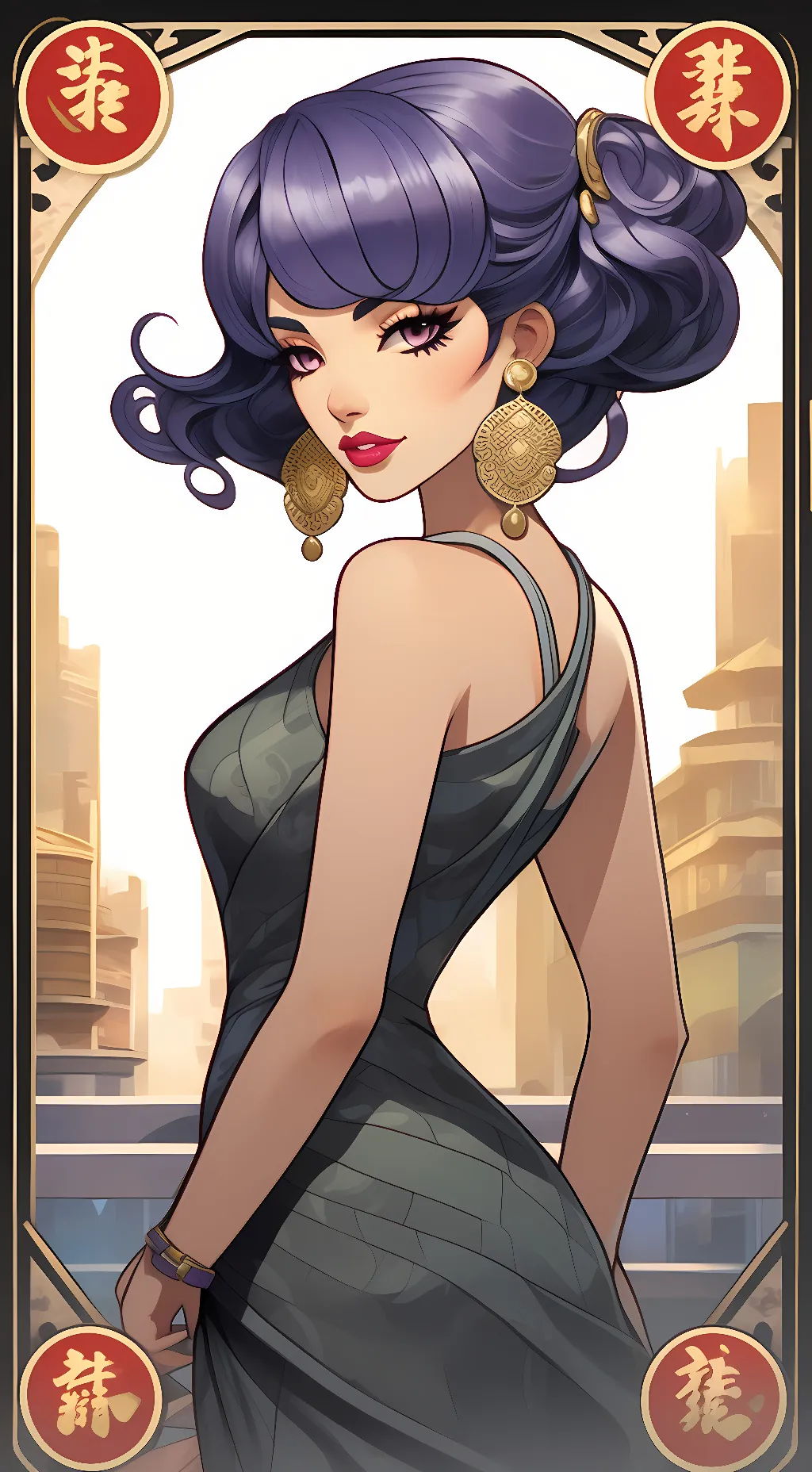 ai character: Tulip background