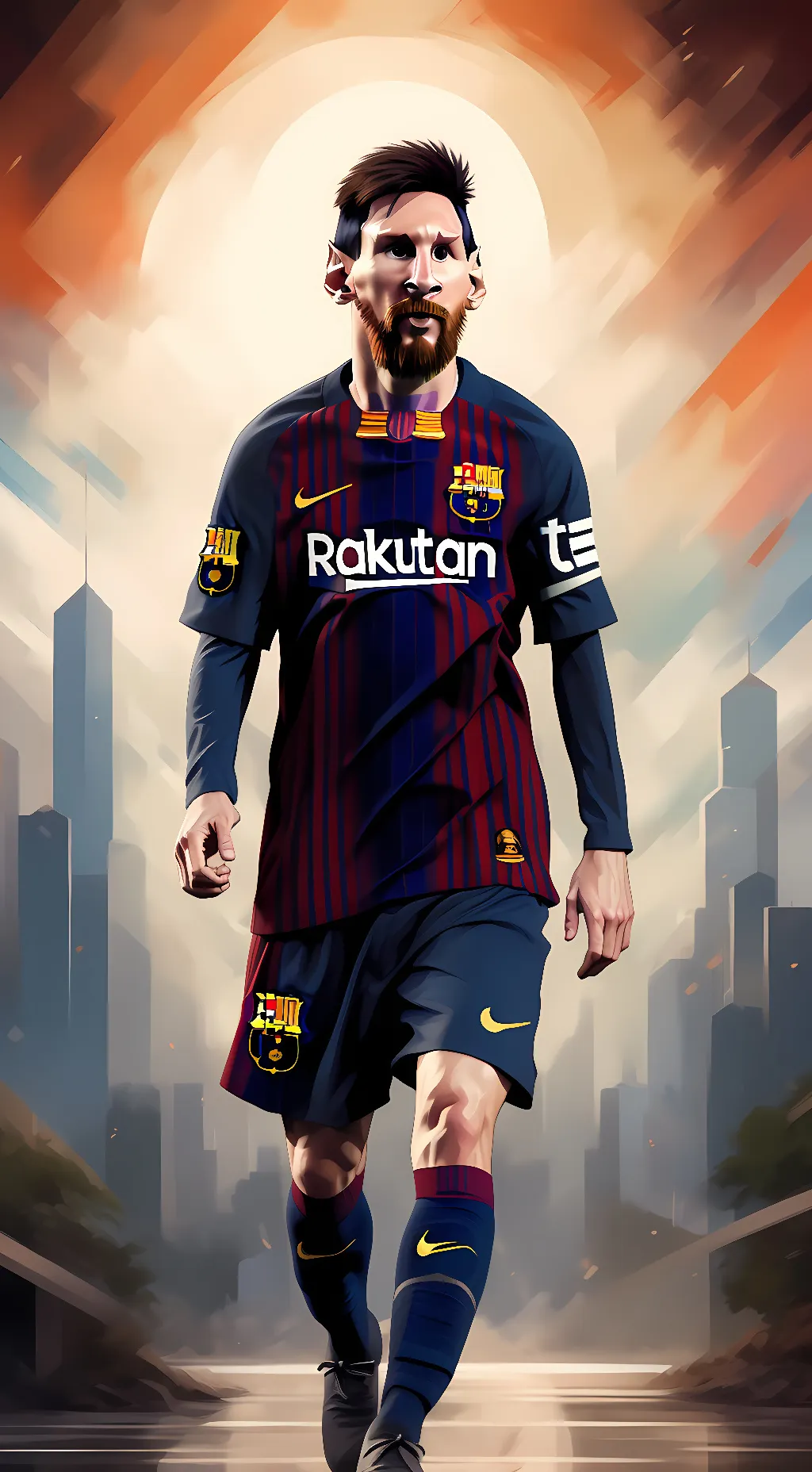 ai character: Messi background