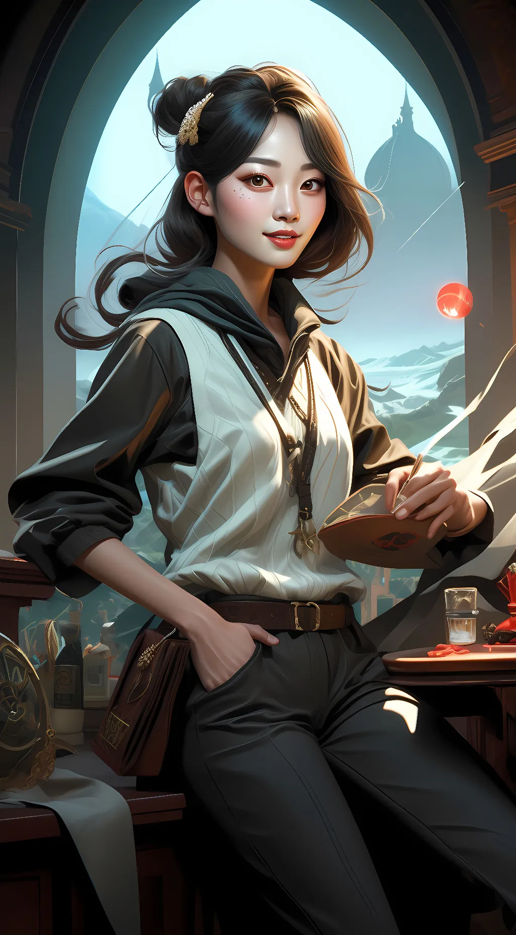 ai character: Miyoung background