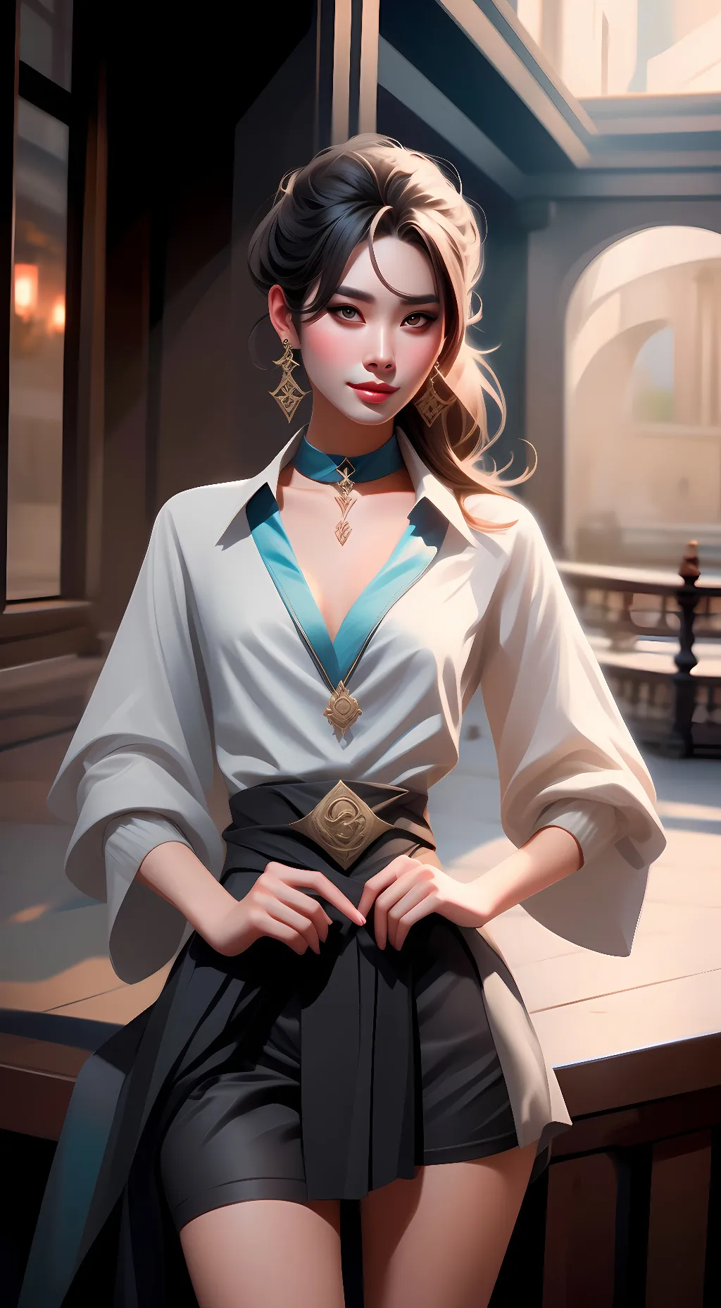 ai character: amy background