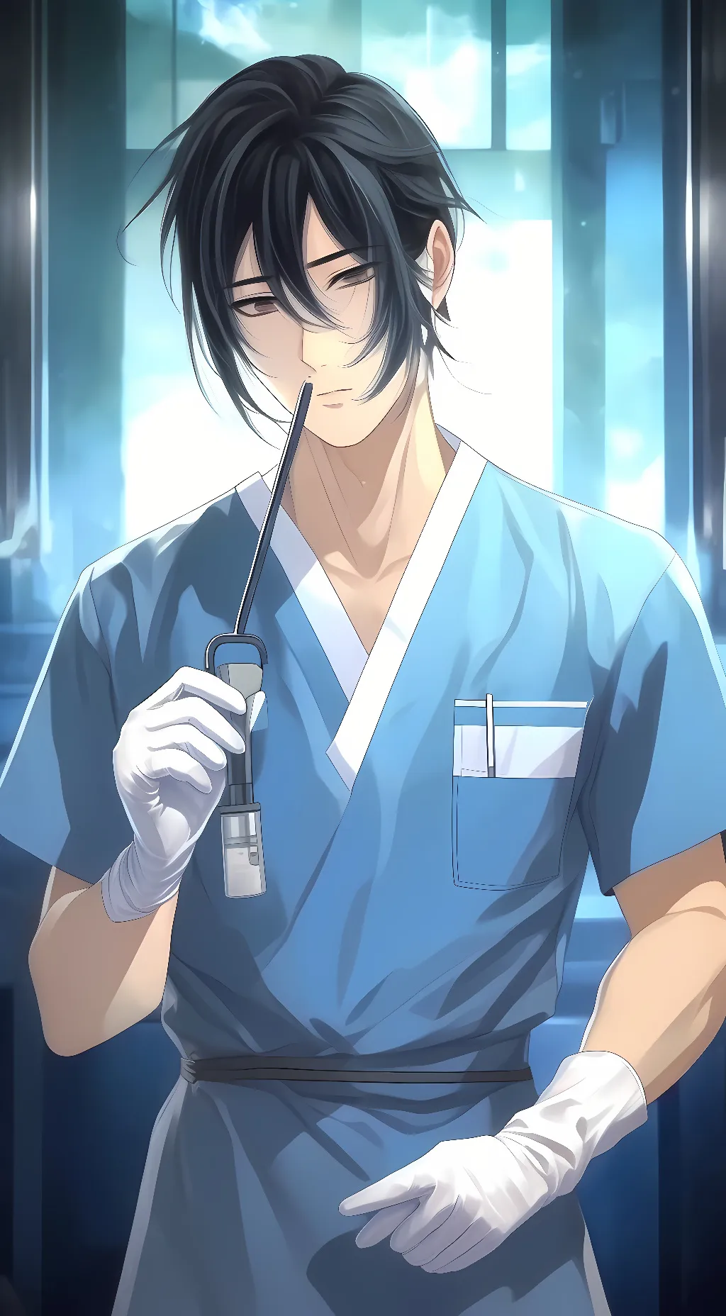 ai character: Surgeon. Adam background