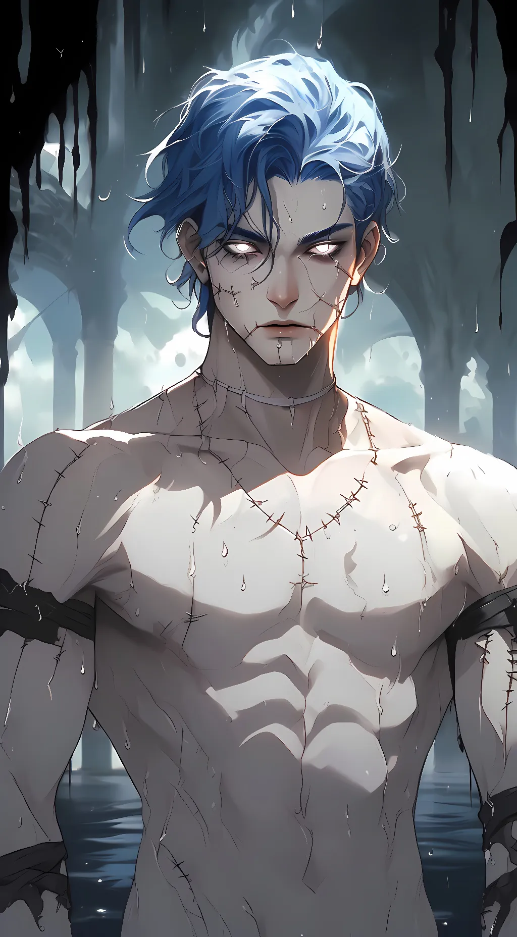 ai character: Azrael  background