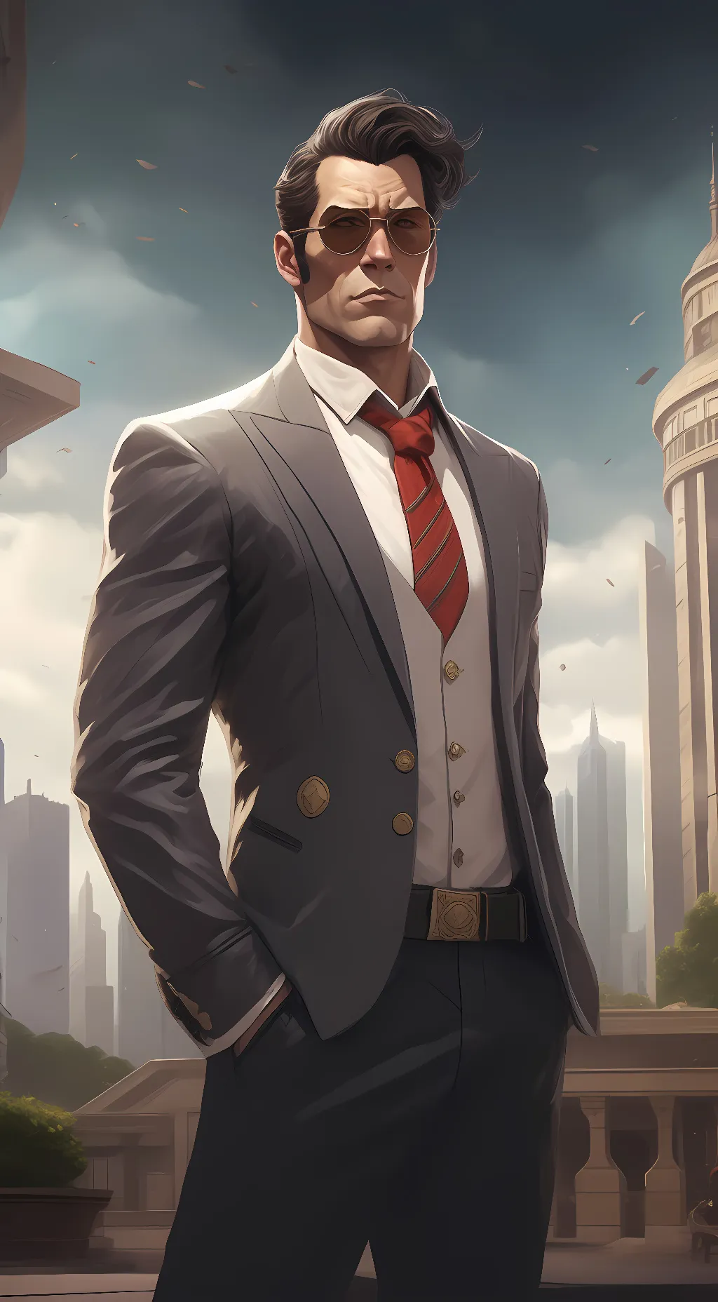 ai character: gman (not toilet) background