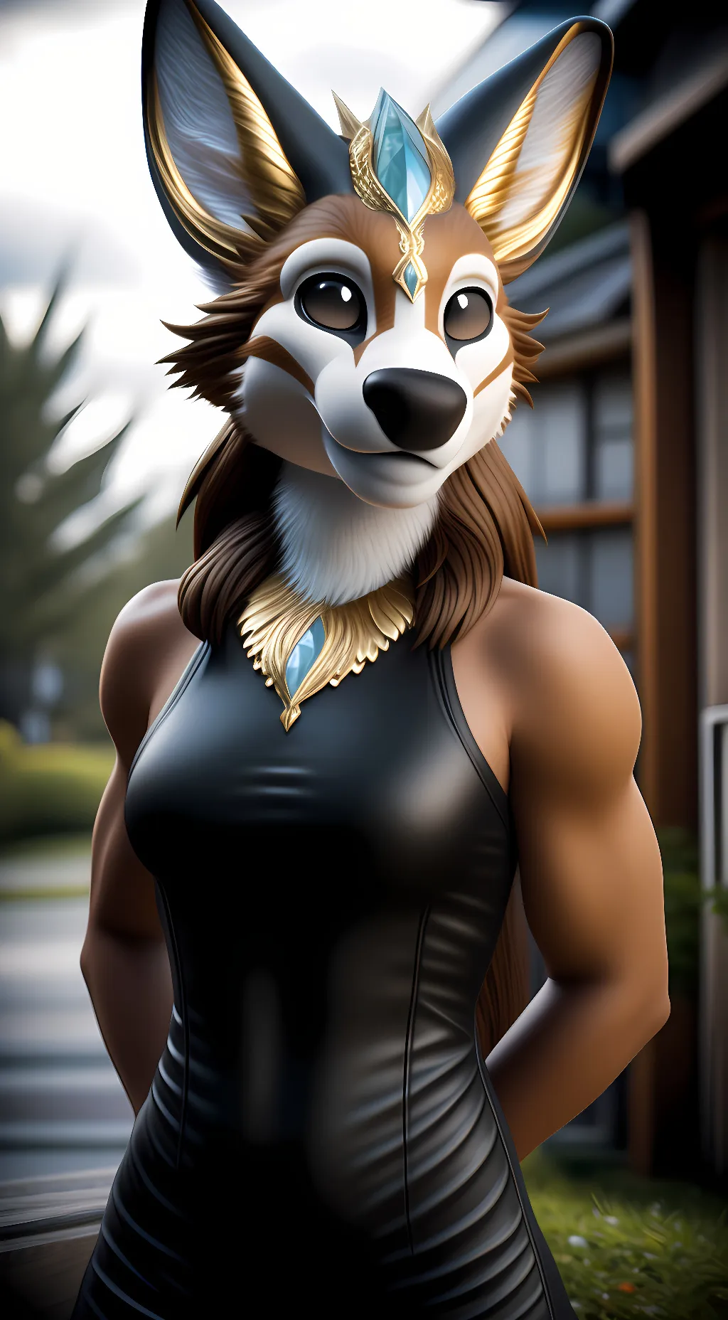 ai character: Tina background