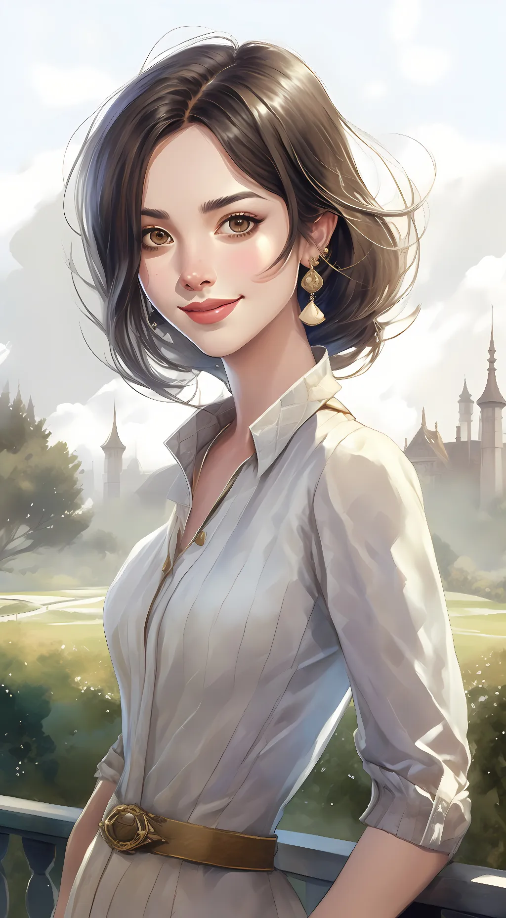 ai character: Olivia Rodrigo  background