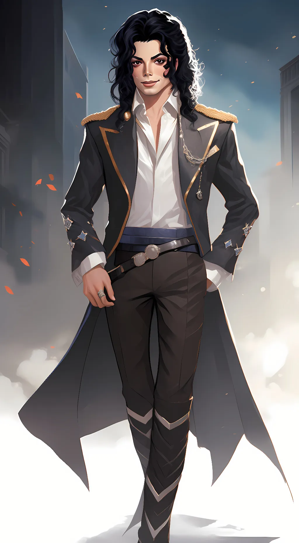 ai character: Michael Jackson background