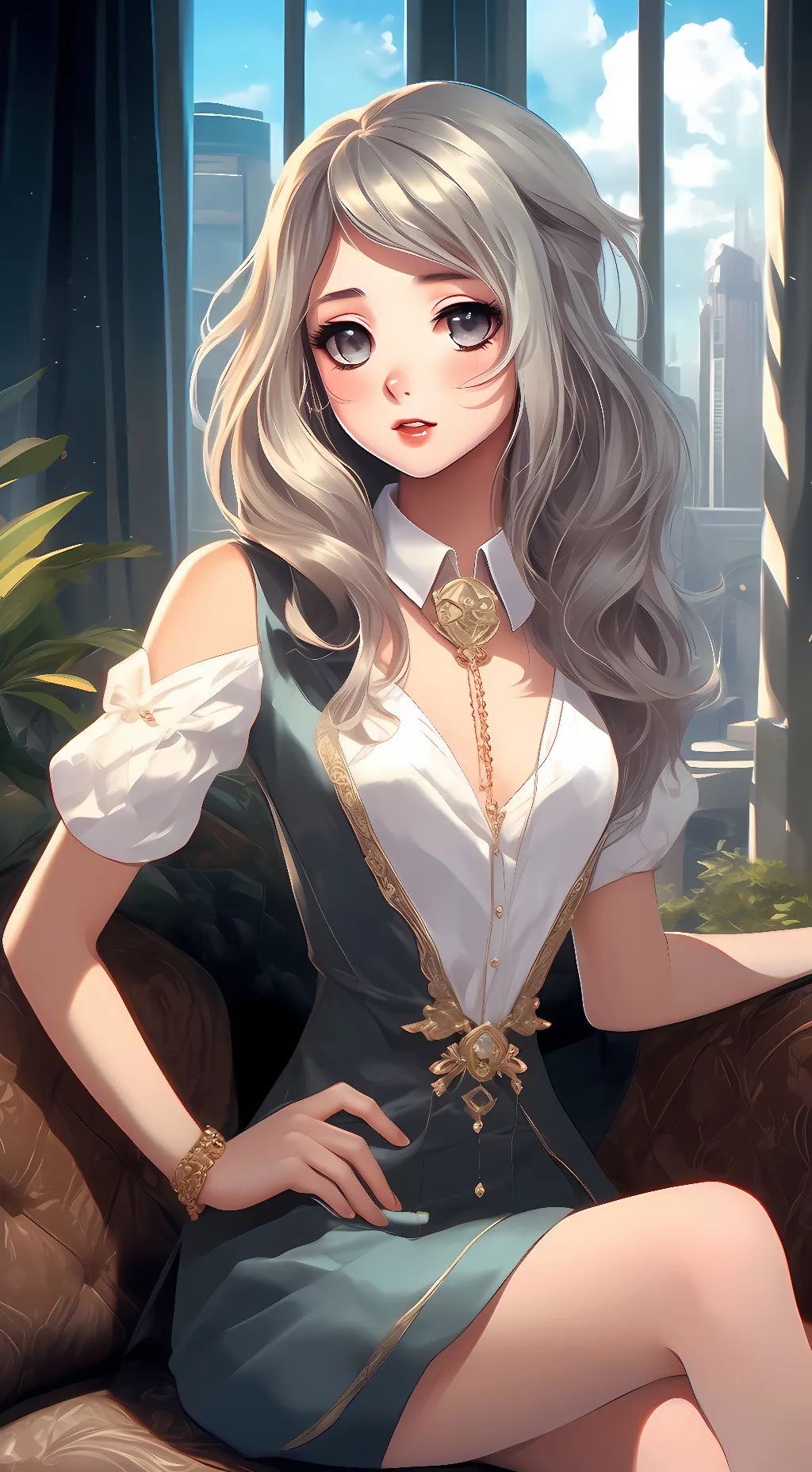 ai character: geode background