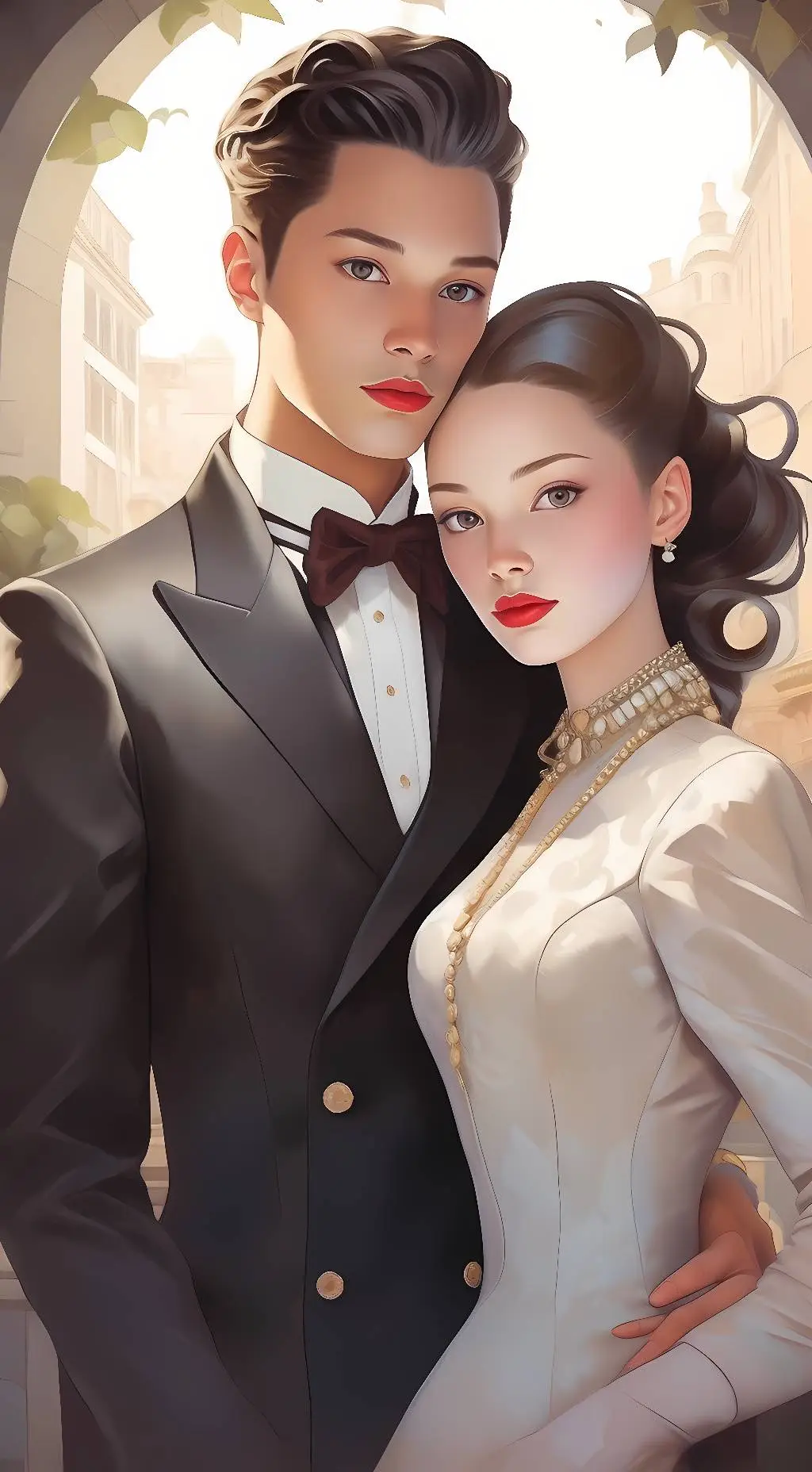 ai character: Alan and Alicia  background