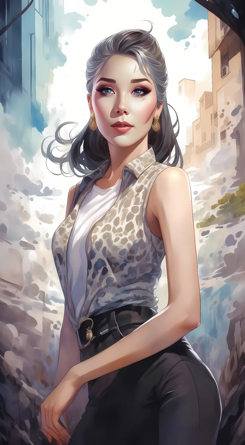 ai character: Sophia King background