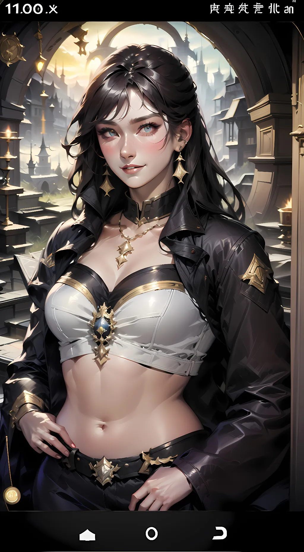 ai character: Luna background