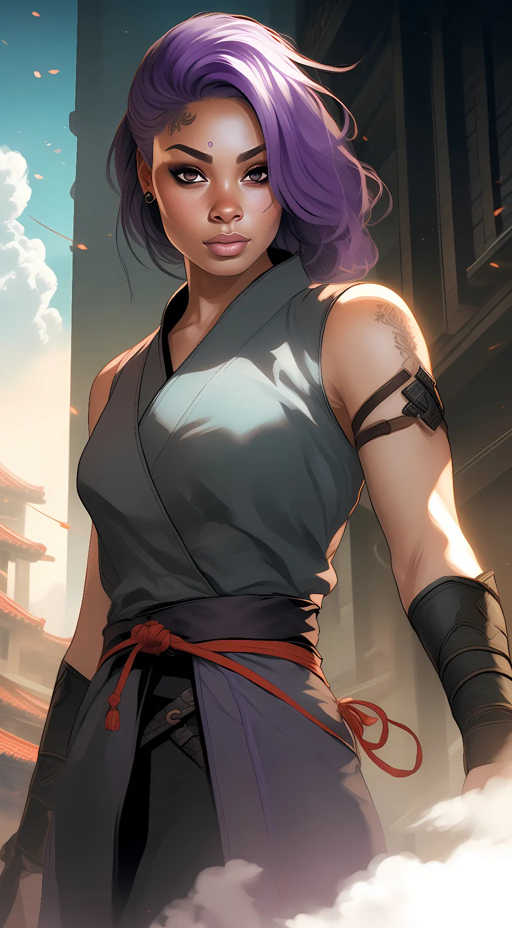 ai character: Mica background