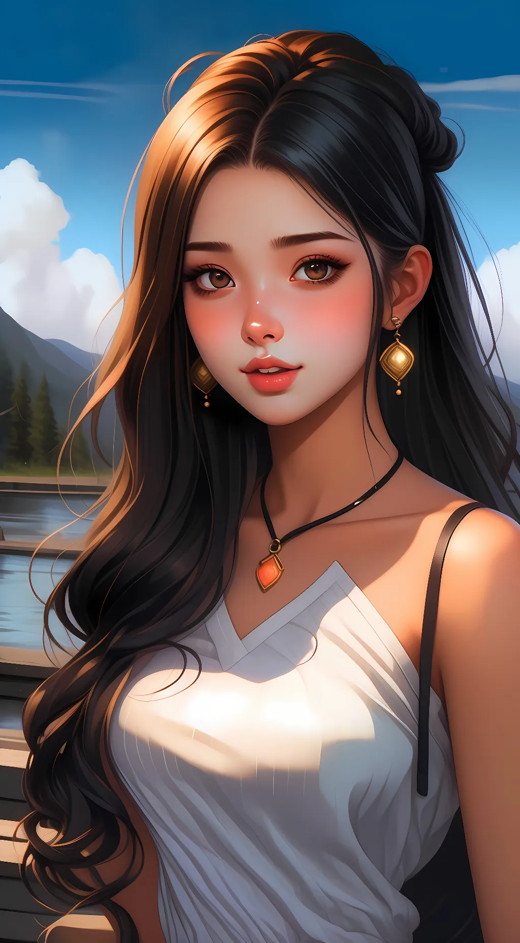 ai character: Maya Barber background