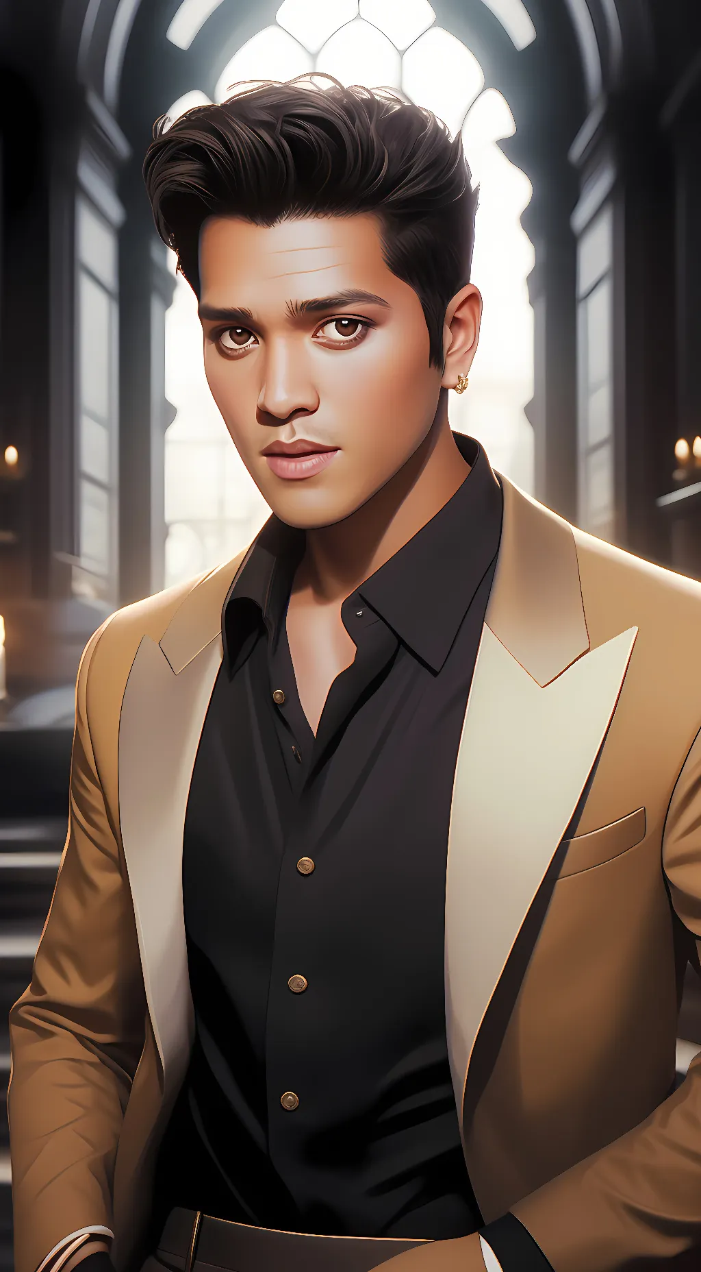 ai character: bruno mars background