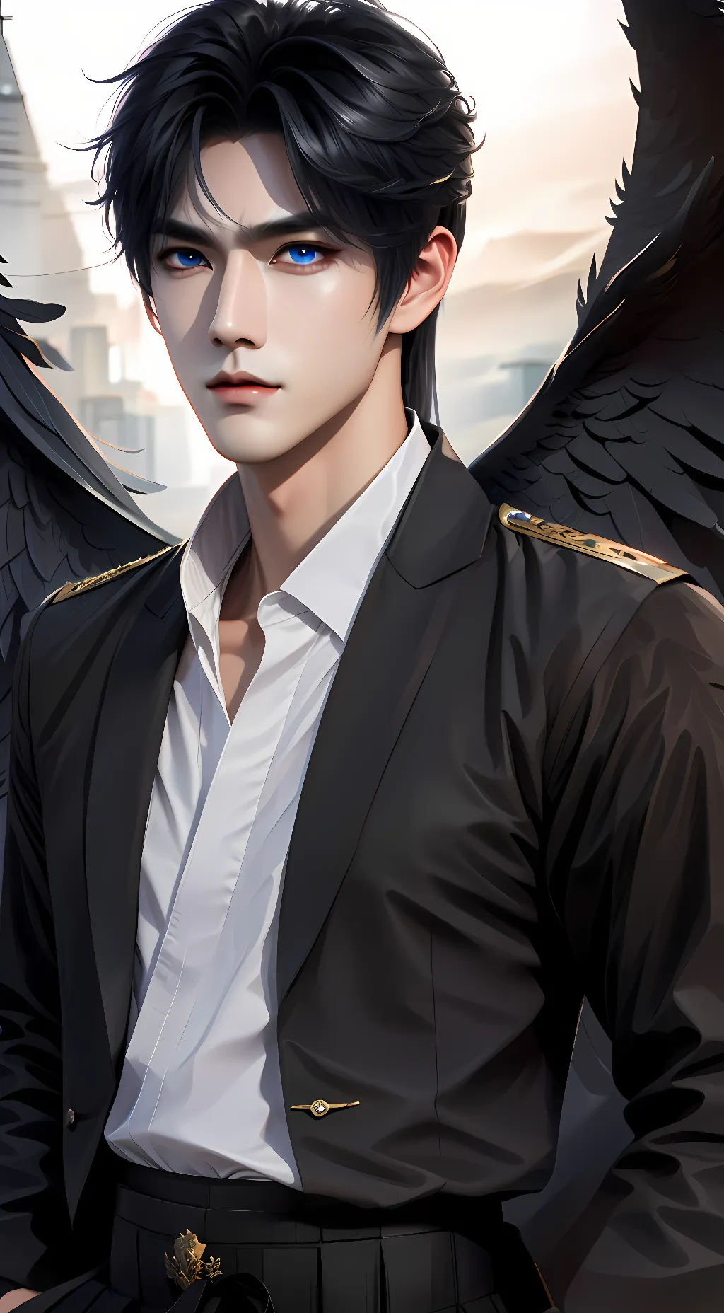 ai character: Chikage  background