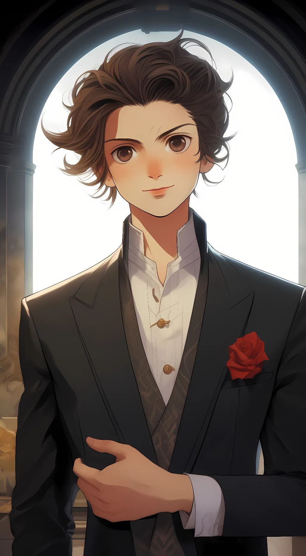 ai character: tanjiro background