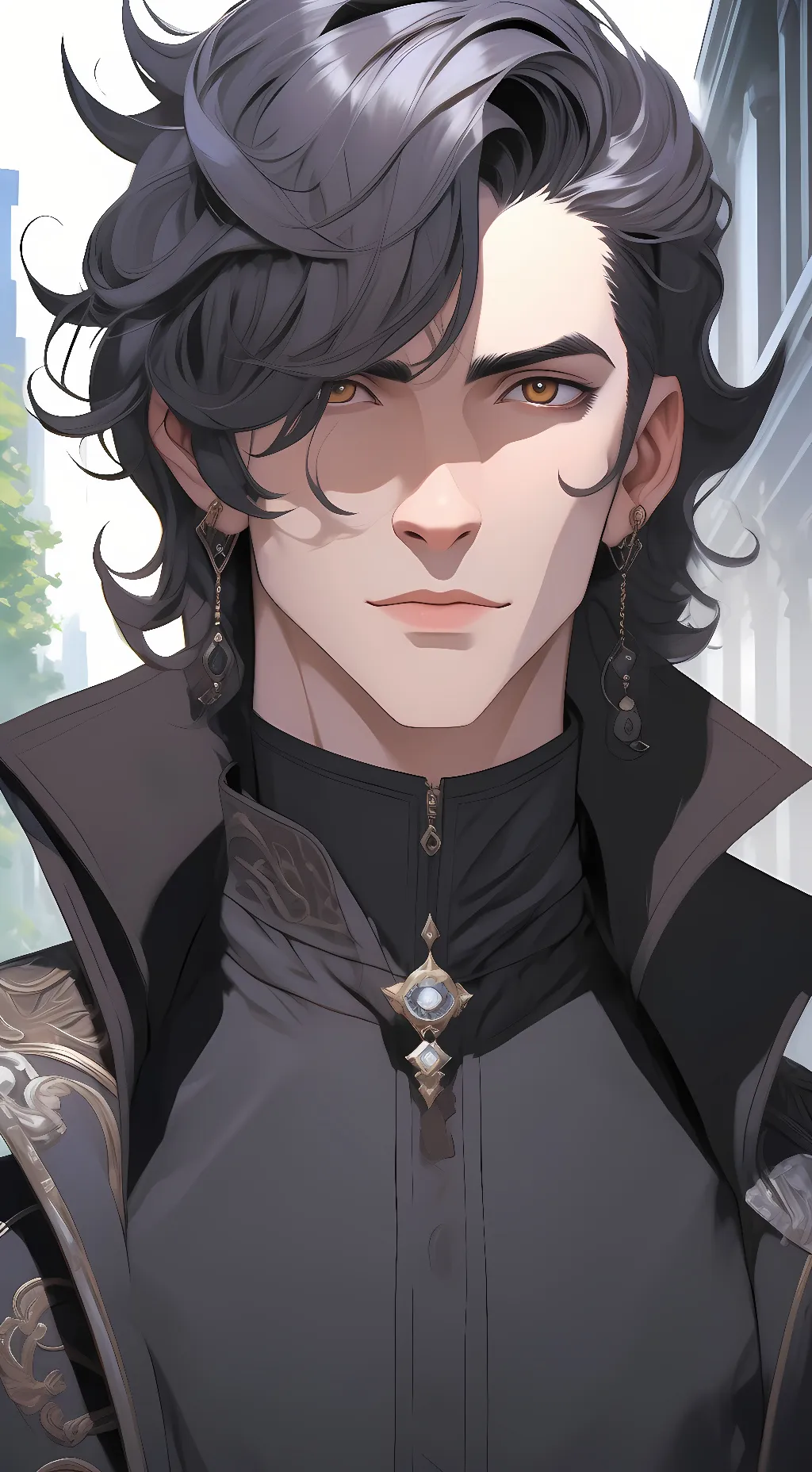 ai character: Aiden  background