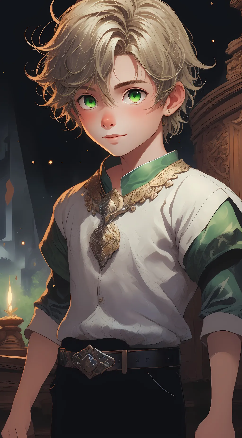 ai character: matsuki midoriya  background