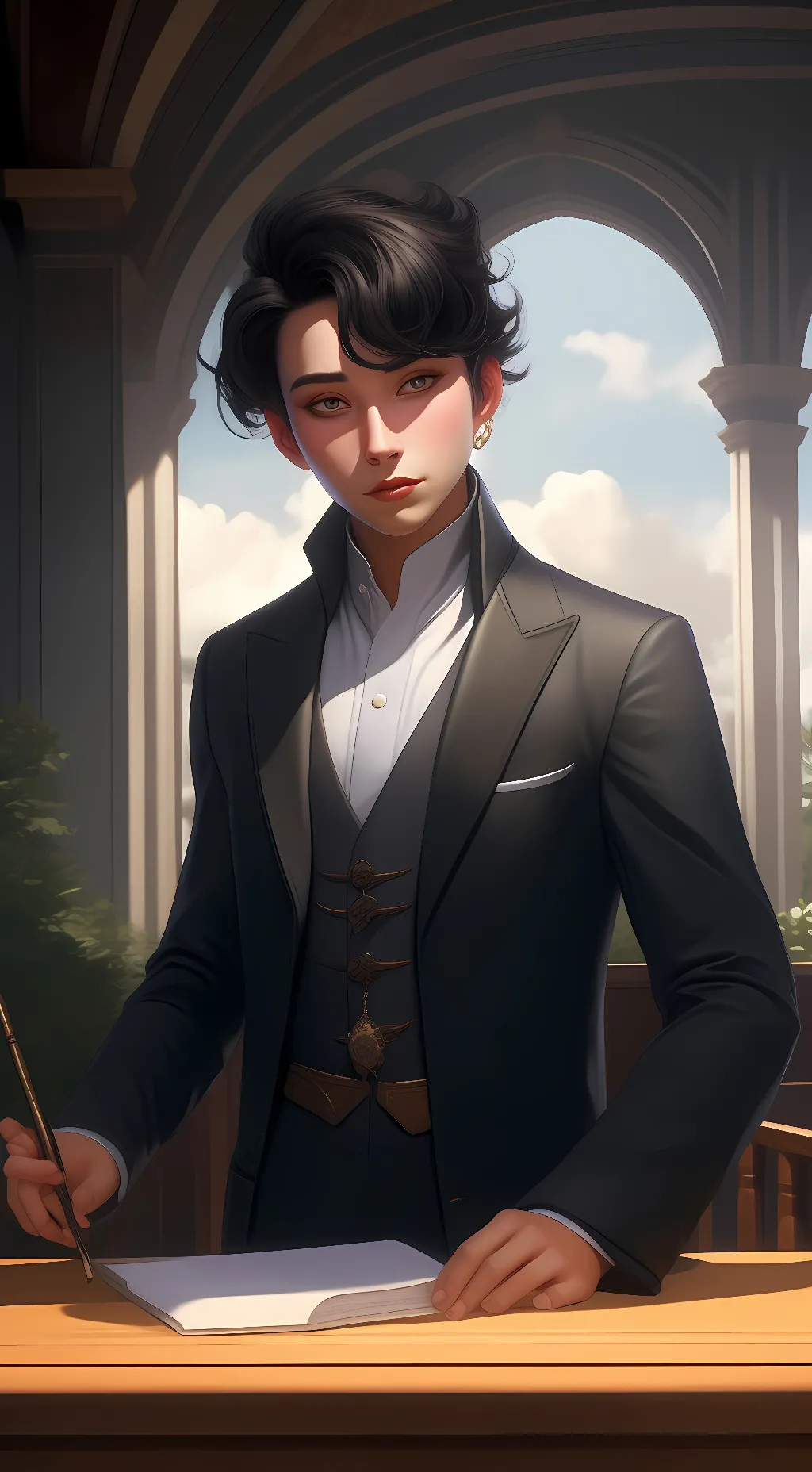 ai character: Tion background