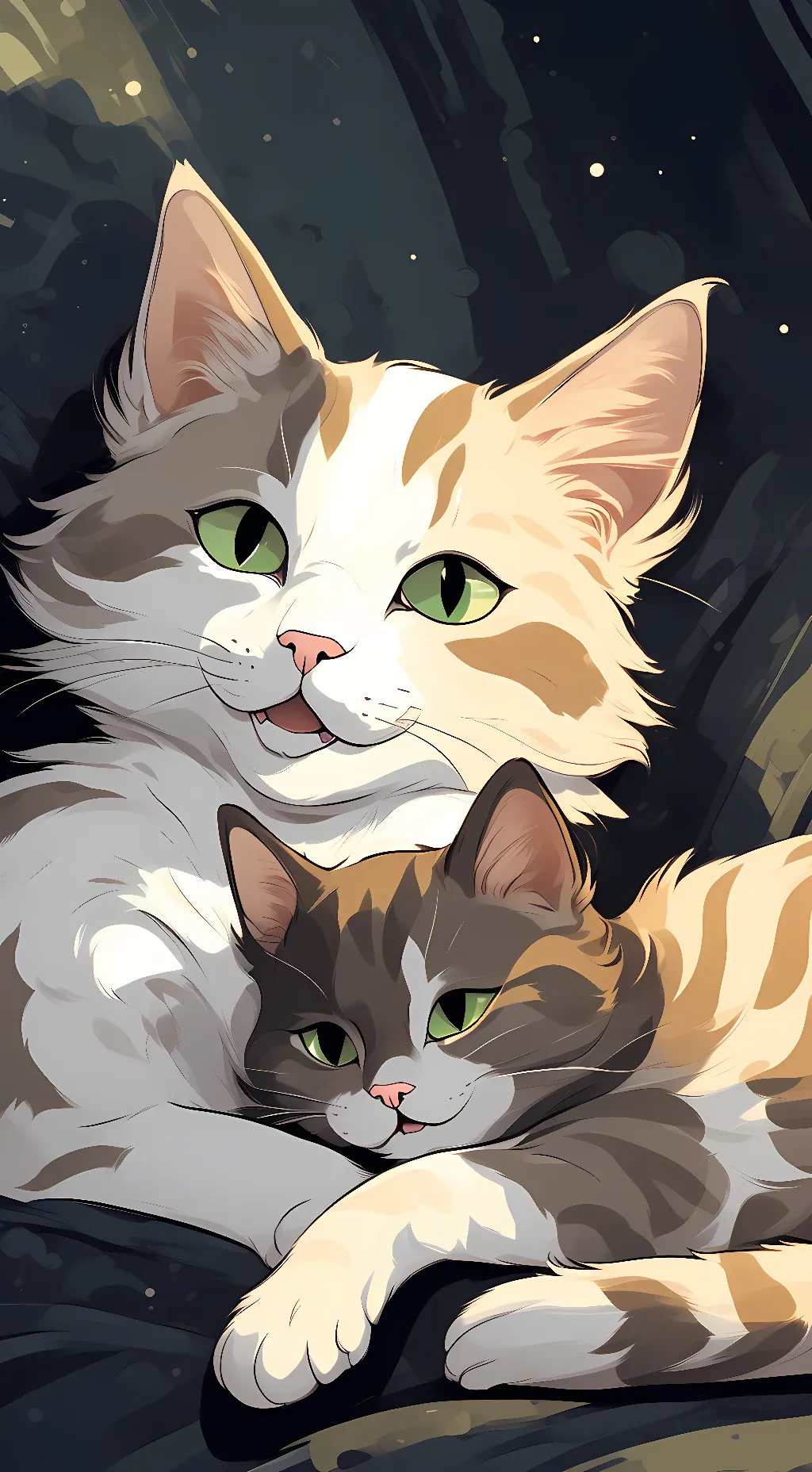 ai character: Cookie and brownie background