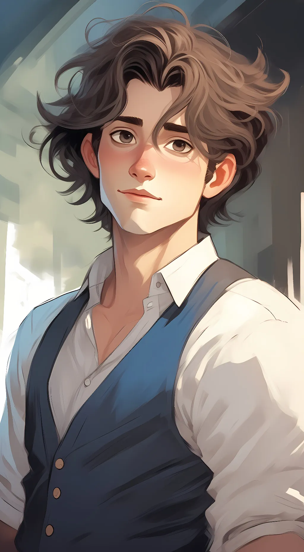 ai character: Fanny blank background