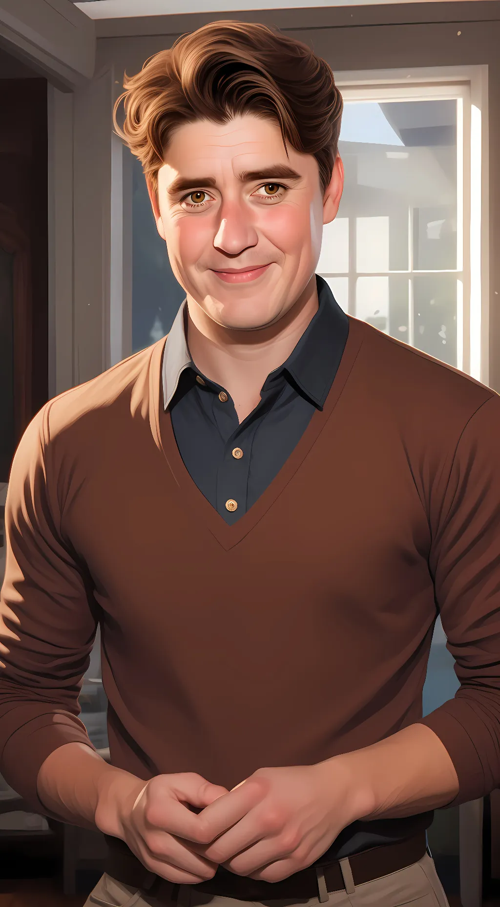 ai character: Dr Otto Octavius  background