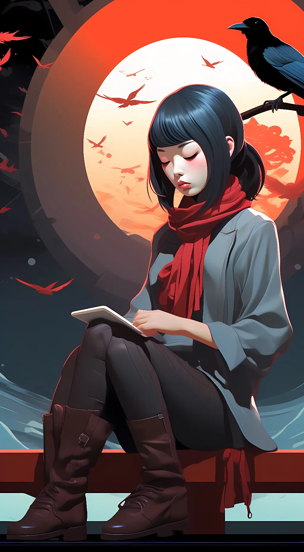 ai character: Amelia Blackwood background