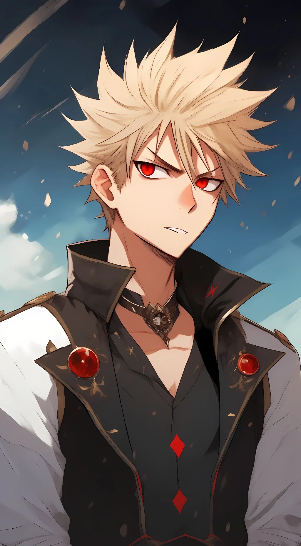 ai character: Bakugou Katsuki  background