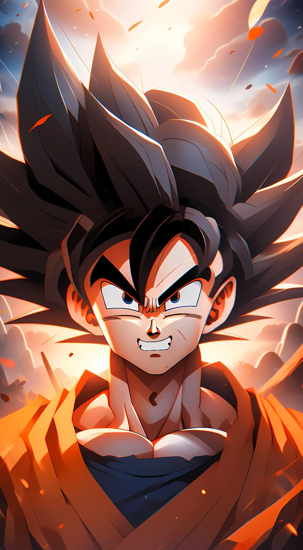 ai character: Goku  background