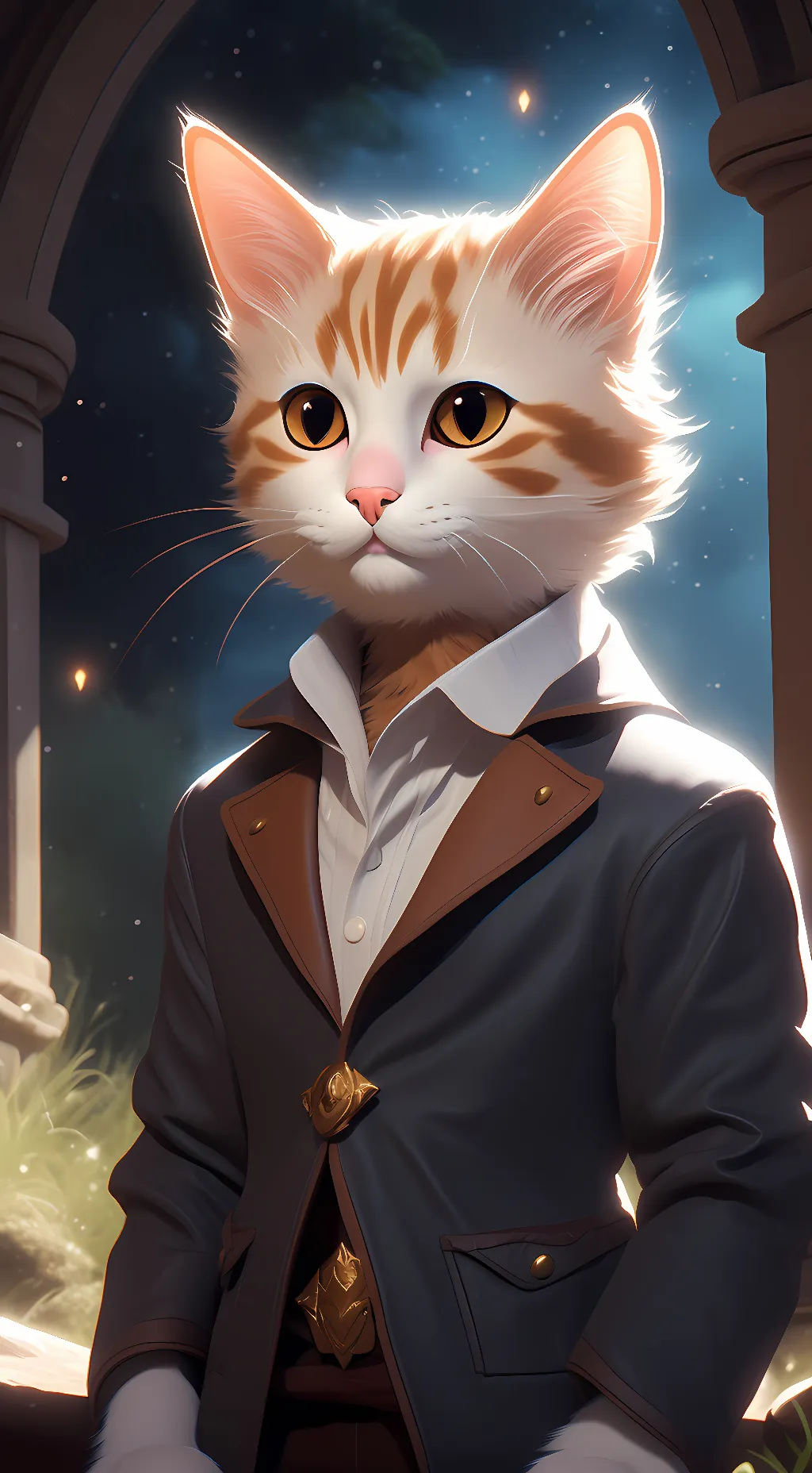 ai character: Ginger background