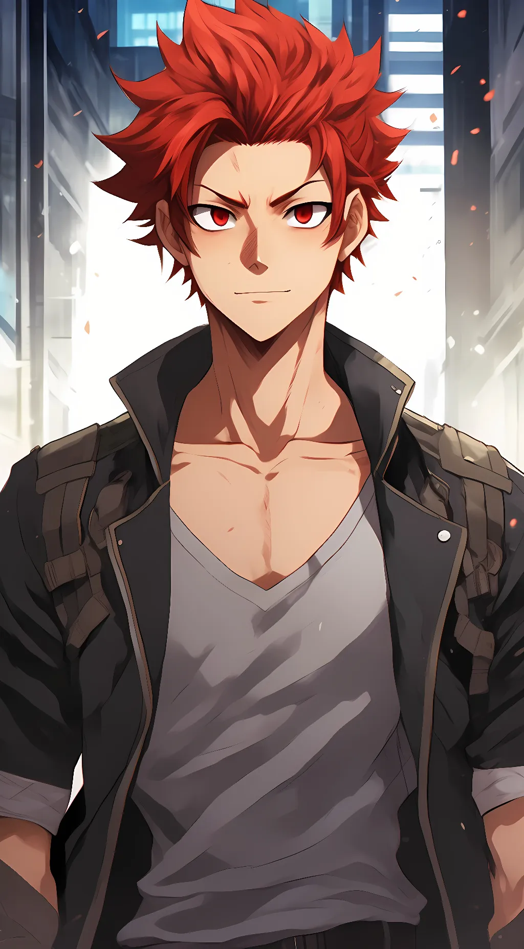 ai character: Kirishima  background