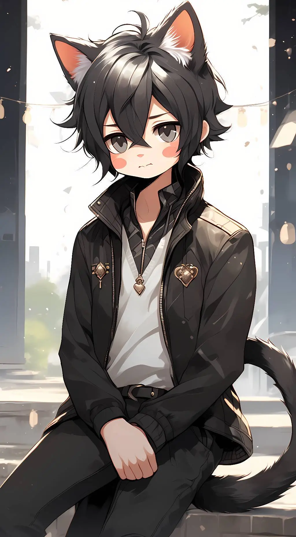 ai character: Levi  background