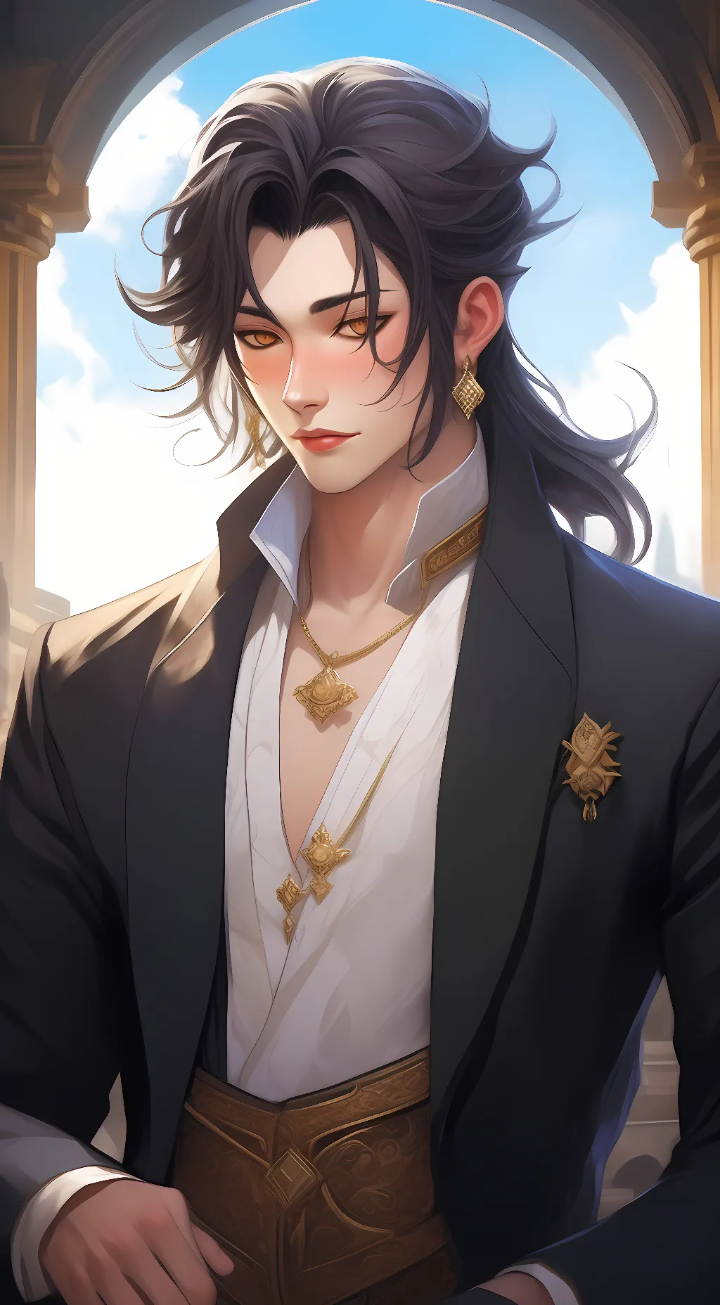 ai character: Ray background