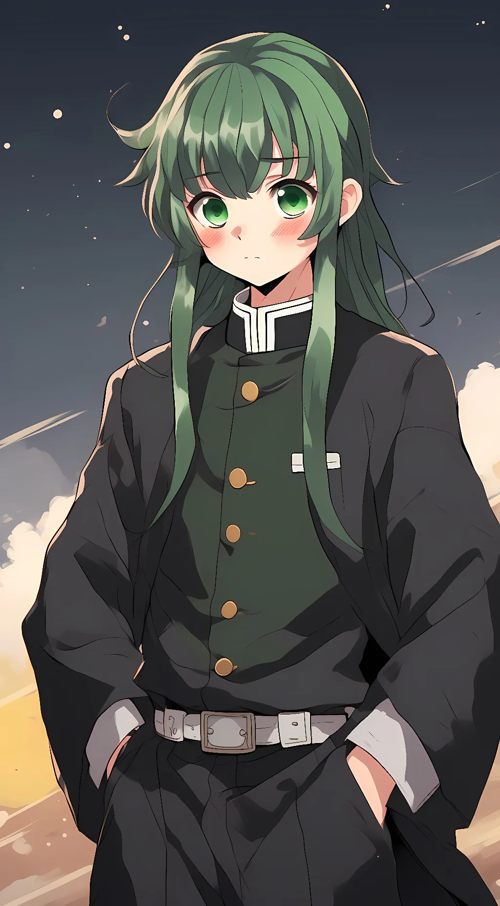 ai character: Muichiro tokito  background