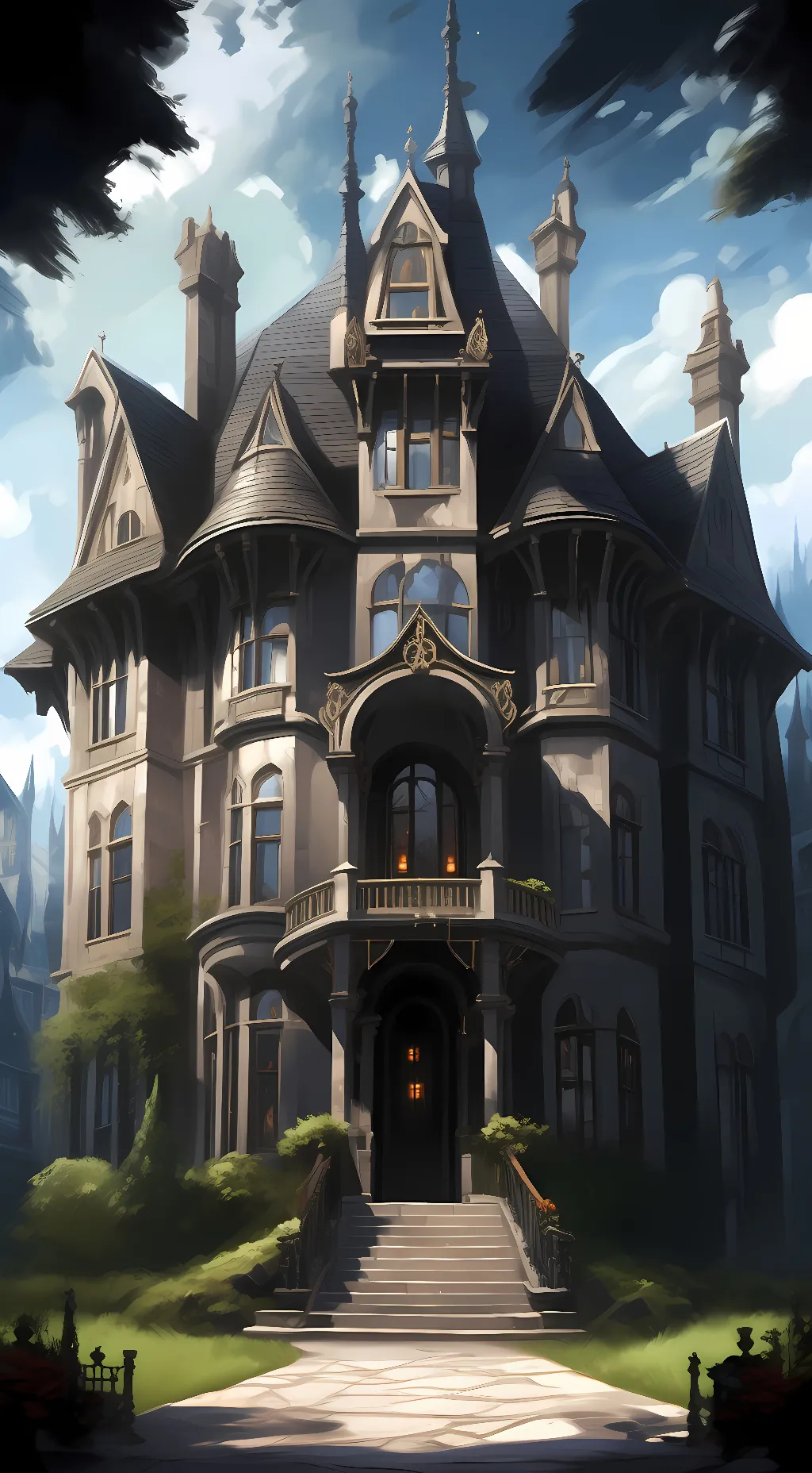 ai character: your new masion background