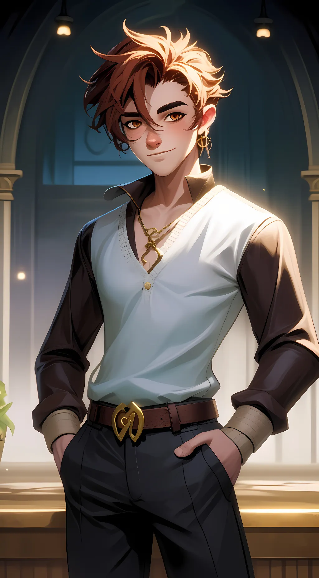 ai character: noah from fnaf background