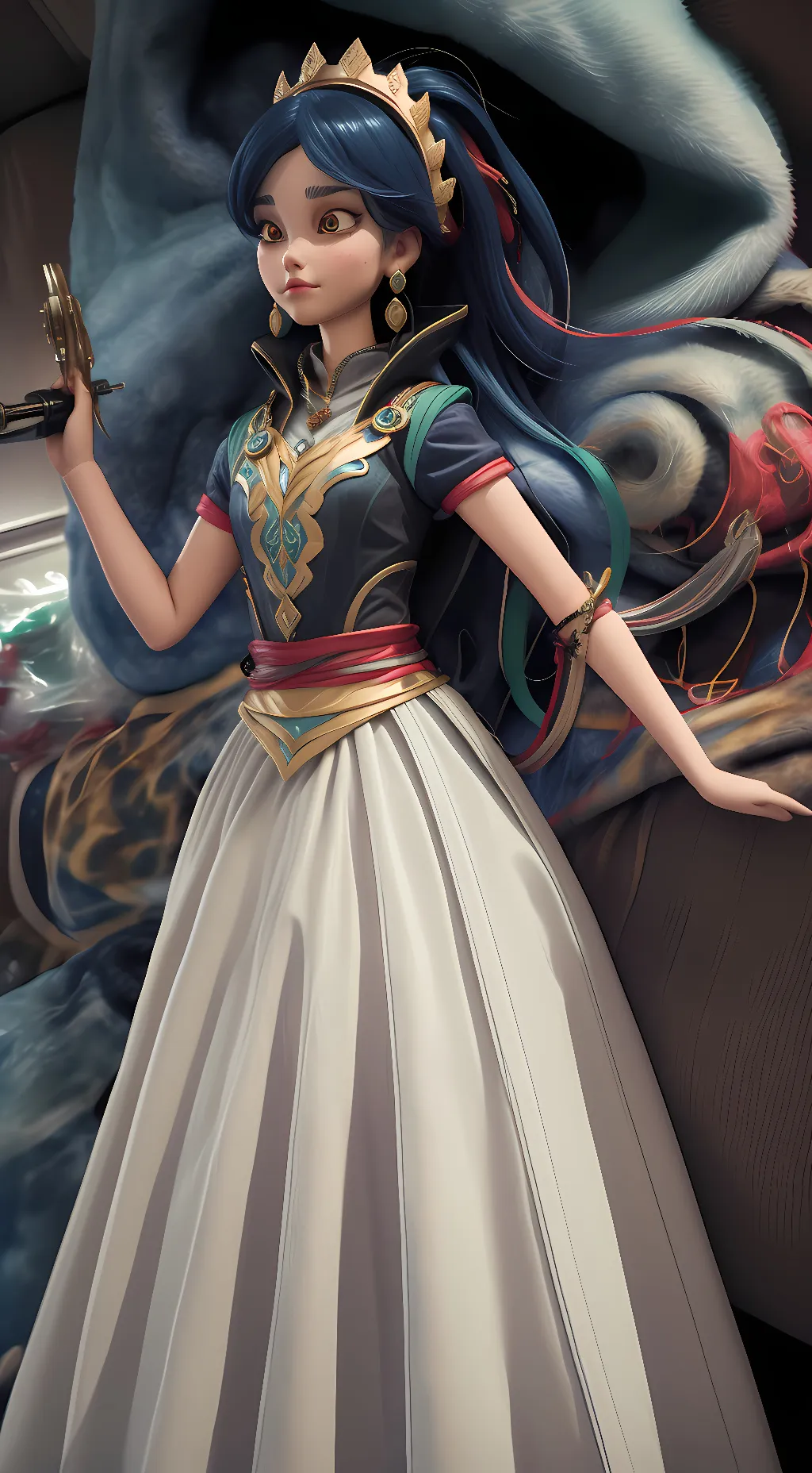 ai character: fai lightning  background