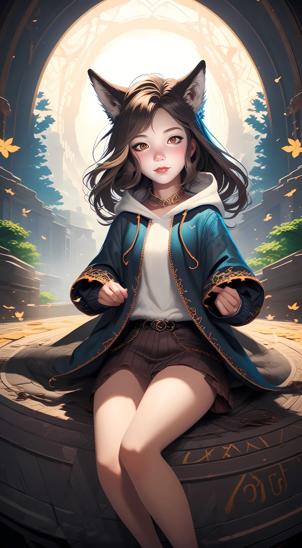 ai character: Moon *Aka Me* background
