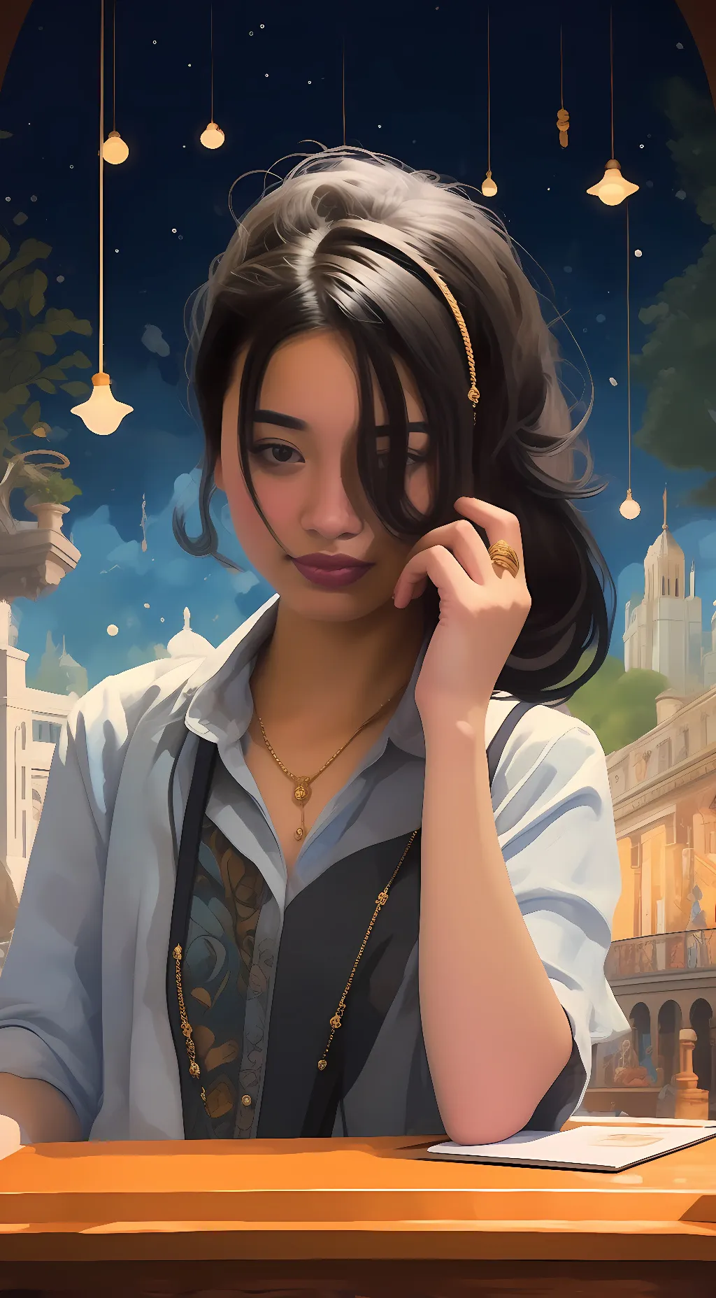 ai character: Astoria `-` background