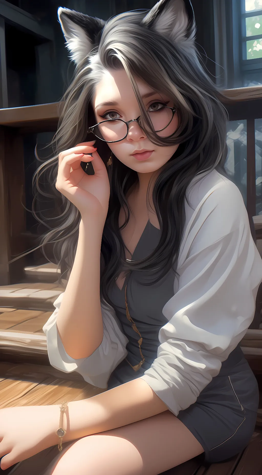 ai character: Luna background