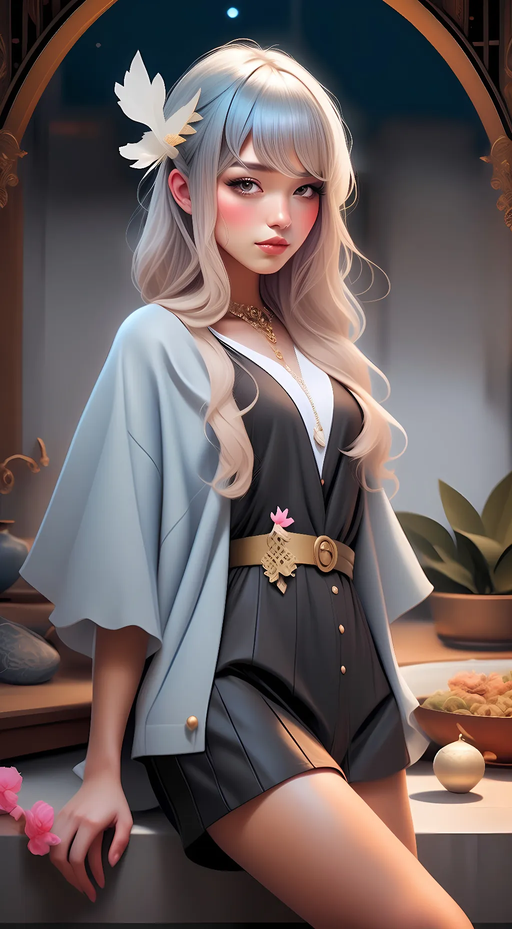 ai character: Farah  background