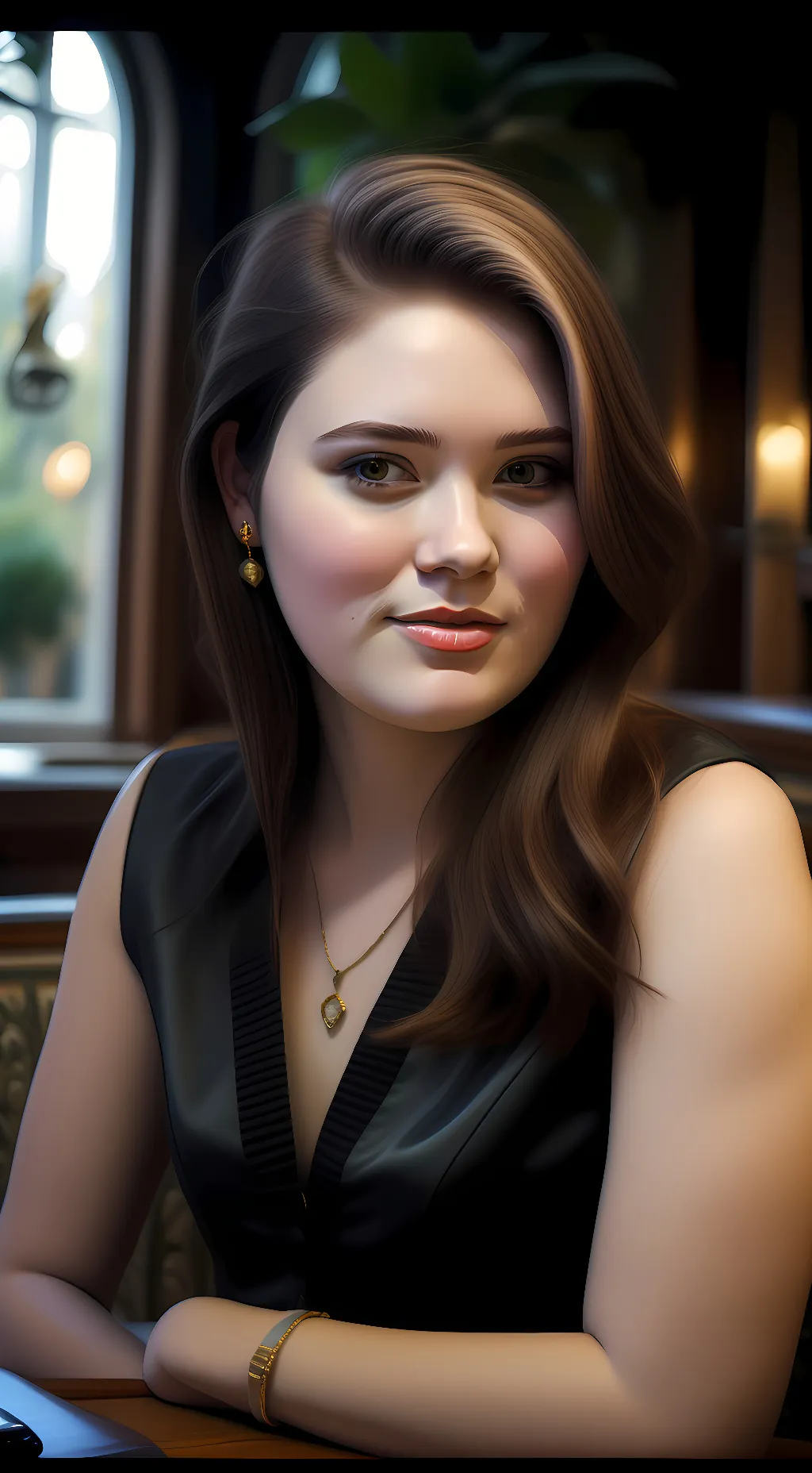 ai character: Sophia Miller background