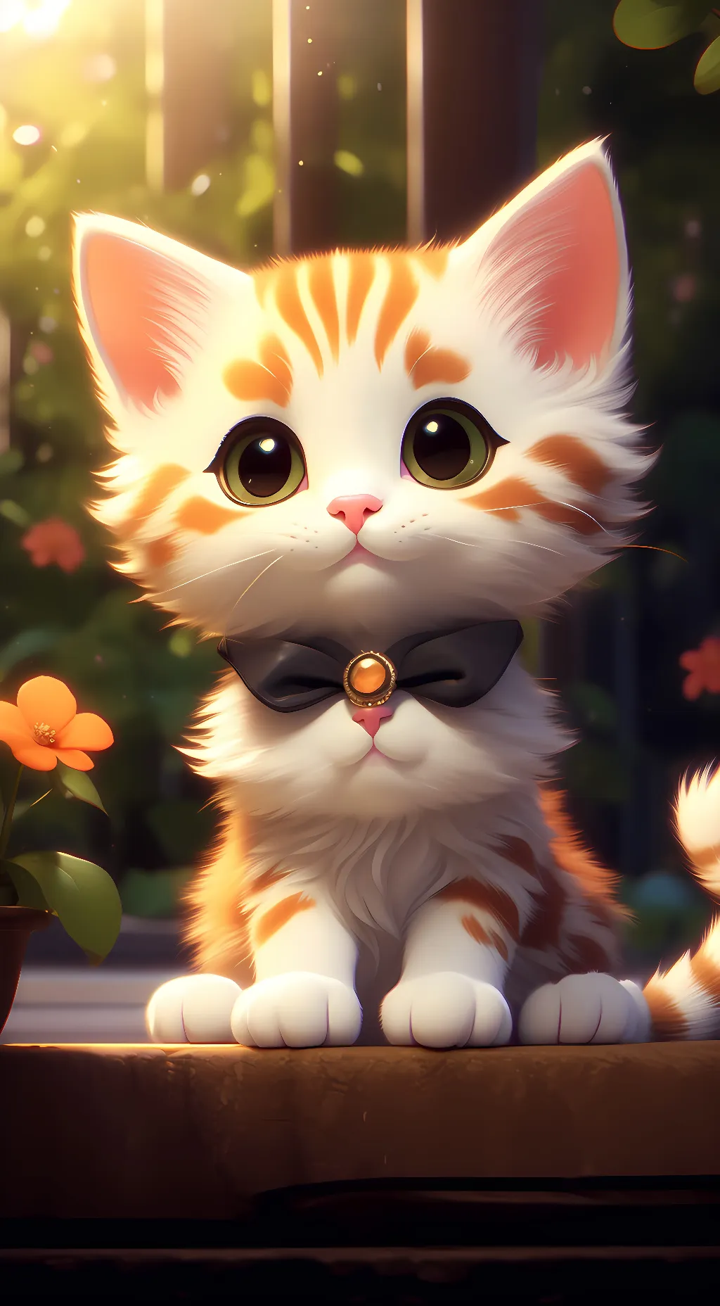 ai character: Ginger Joy (Cute)  background