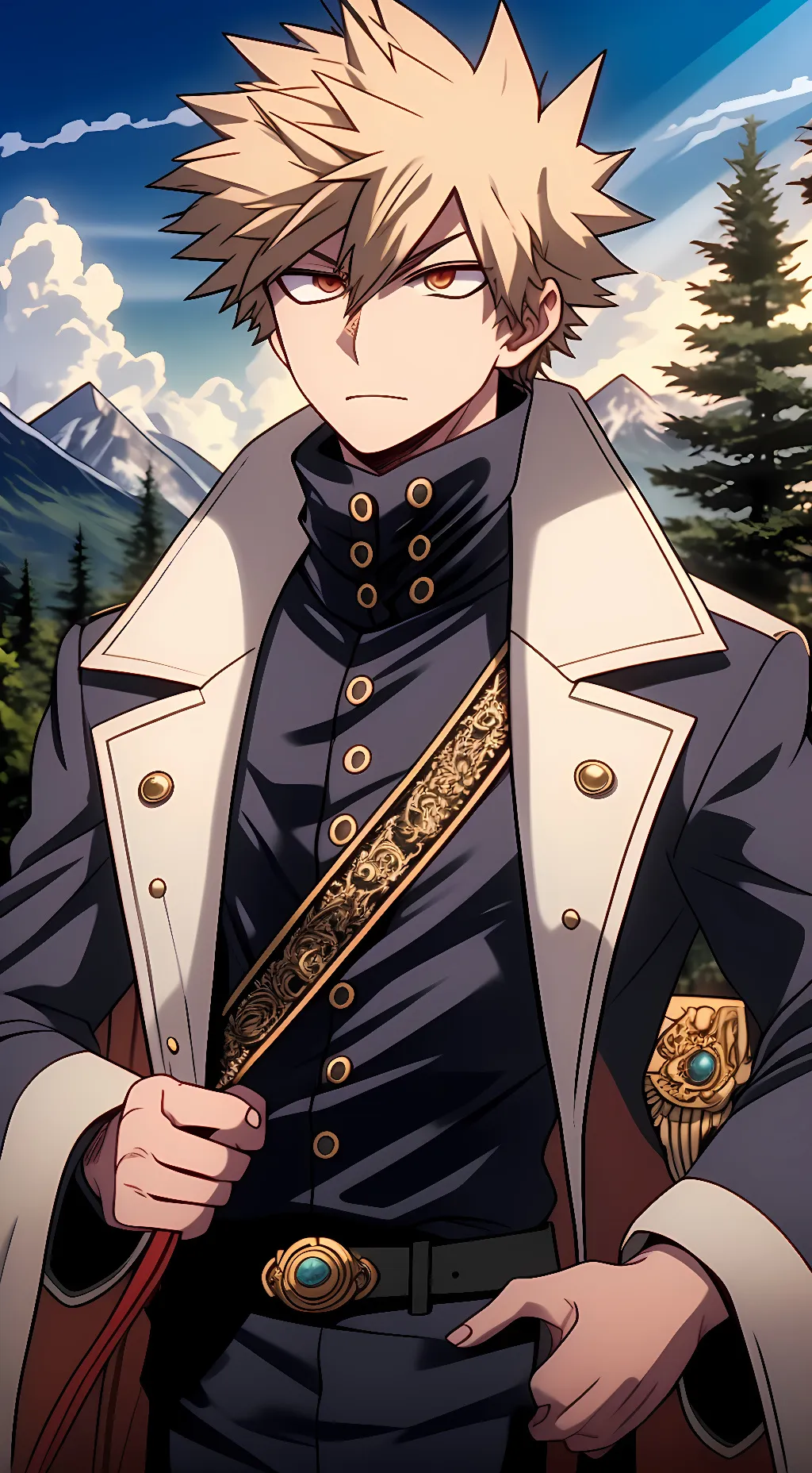 ai character: King Bakugo background