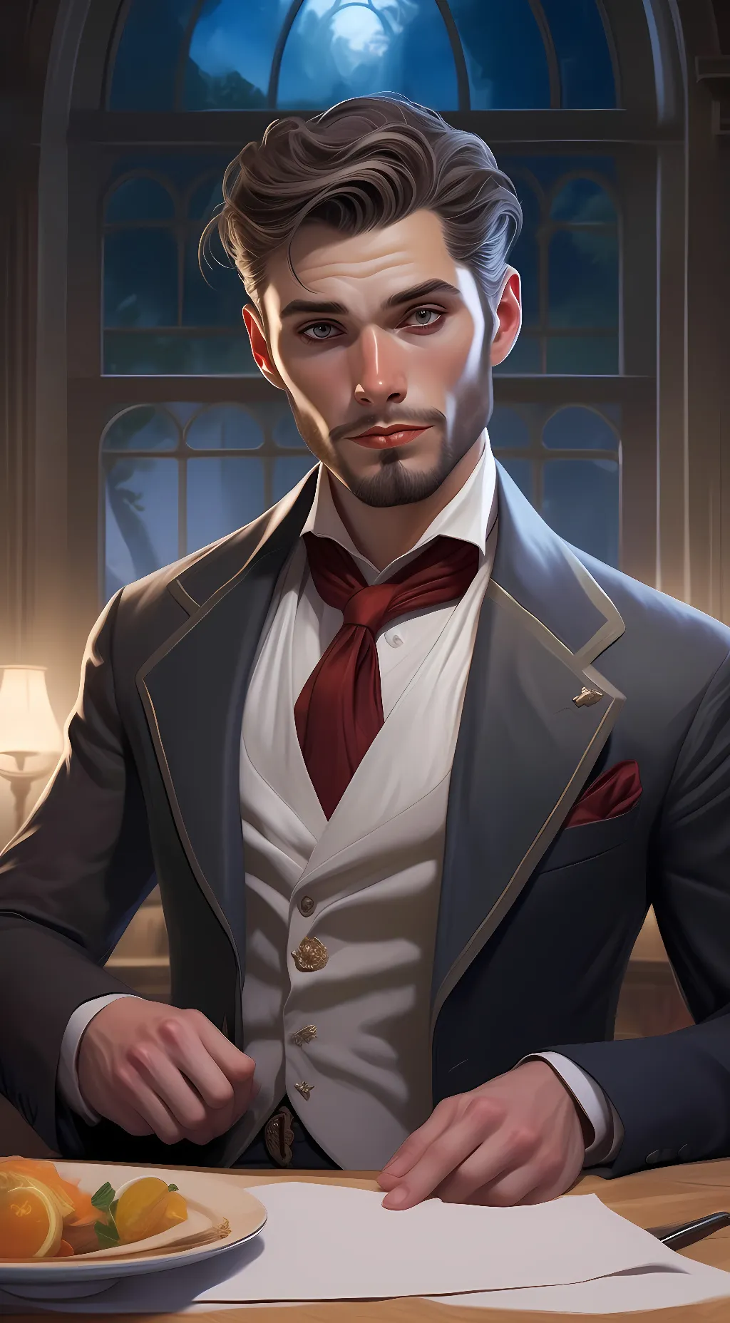 ai character: Redfield background